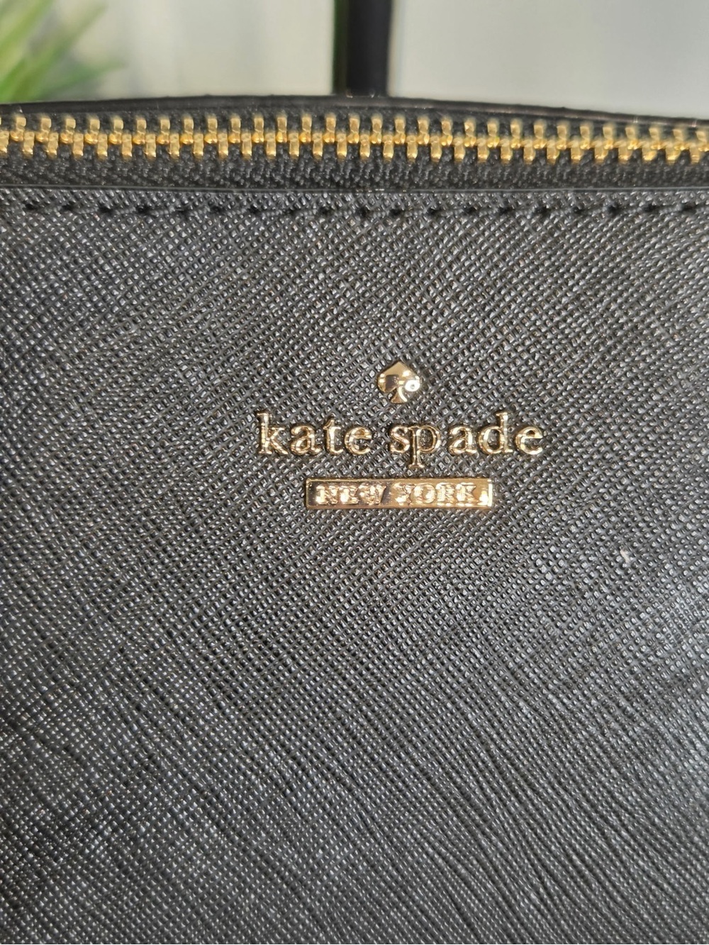 kate spade Black Saffiano Tote with Matching Zip Wallet - Picture 5 of 15